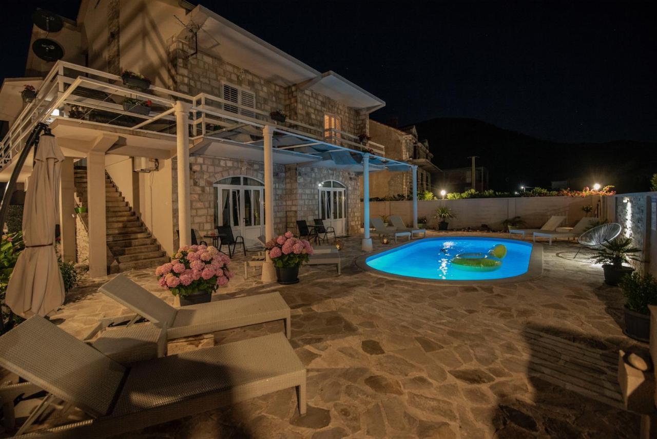 Villa Branka Apartments Near Dubrovnik With Pool Ivanica Bagian luar foto